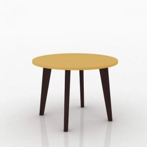 MESA DE CENTRO REF 3082 RT 580X400X580 MM REDONDA AMARELO